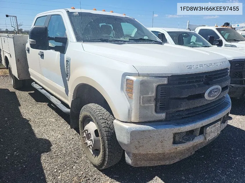 2019 Ford F-350 Chassis Xl VIN: 1FD8W3H66KEE97455 Lot: 40768350