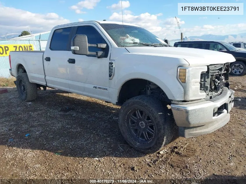 2019 Ford F-350 Xl VIN: 1FT8W3BT0KEE23791 Lot: 40770279