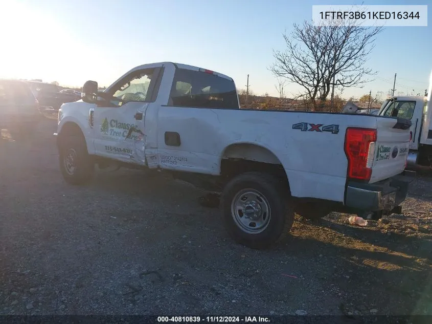 2019 Ford F-350 Xl VIN: 1FTRF3B61KED16344 Lot: 40810839