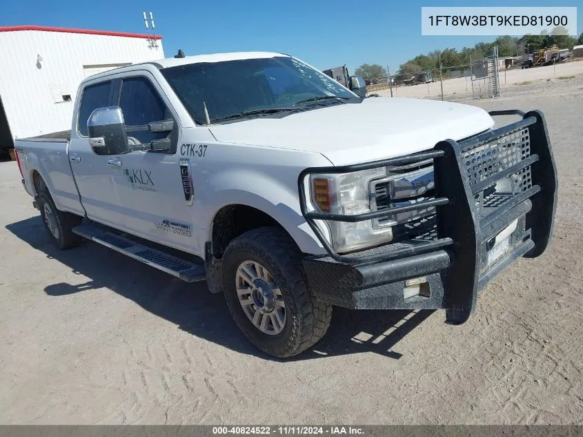 2019 Ford F350 Xlt VIN: 1FT8W3BT9KED81900 Lot: 40824522