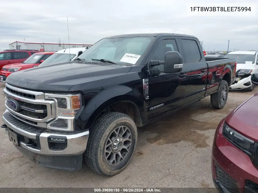 2020 Ford F-350 Lariat VIN: 1FT8W3BT8LEE75994 Lot: 39698195