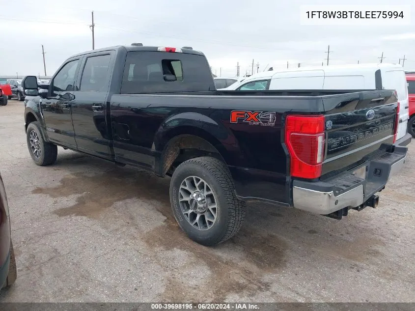 2020 Ford F-350 Lariat VIN: 1FT8W3BT8LEE75994 Lot: 39698195