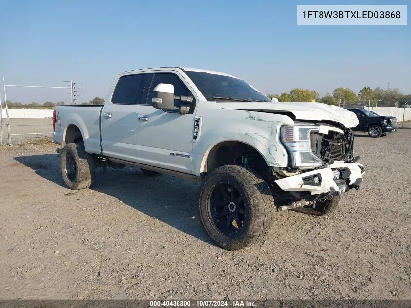 2020 Ford F-350 Platinum VIN: 1FT8W3BTXLED03868 Lot: 40438300