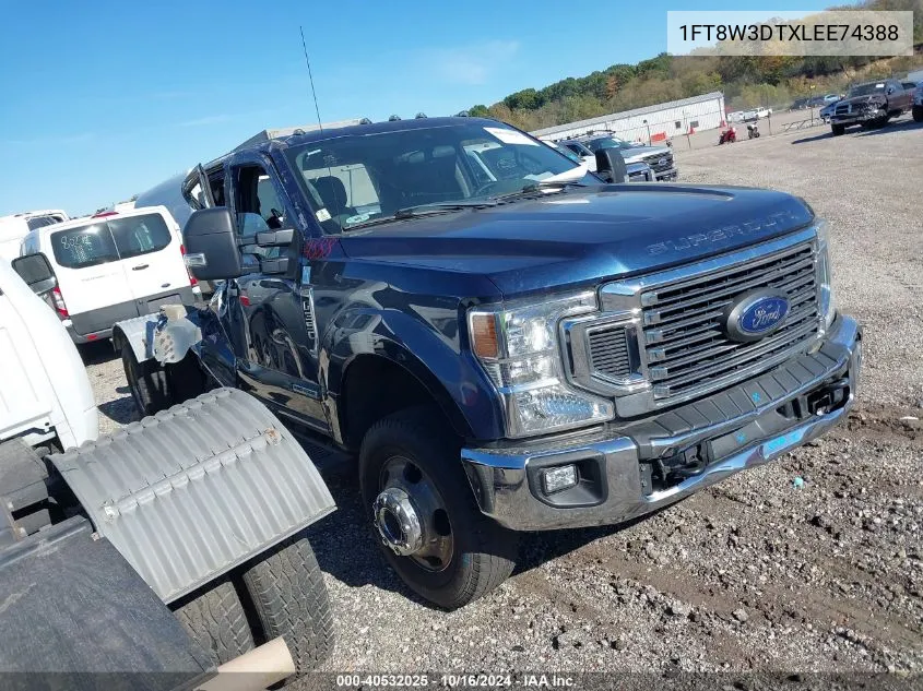 2020 Ford F-350 Xl VIN: 1FT8W3DTXLEE74388 Lot: 40532025