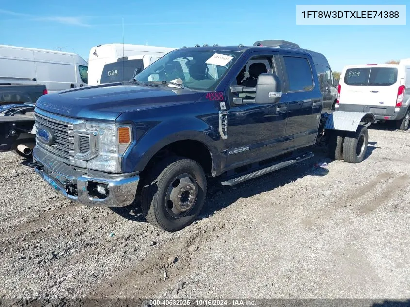 2020 Ford F-350 Xl VIN: 1FT8W3DTXLEE74388 Lot: 40532025