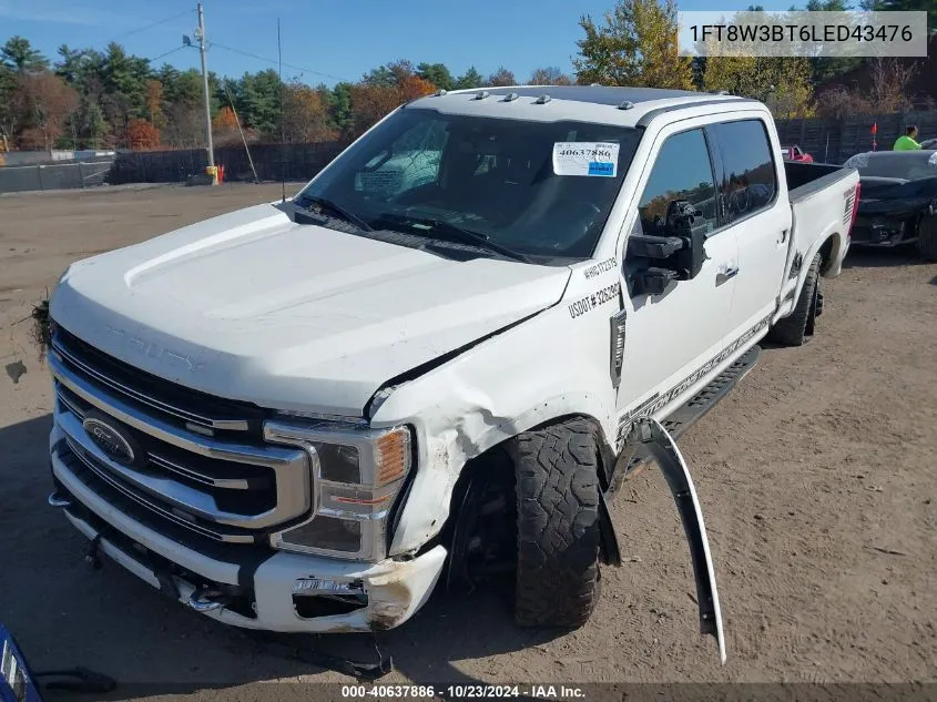 2020 Ford F-350 Platinum VIN: 1FT8W3BT6LED43476 Lot: 40637886