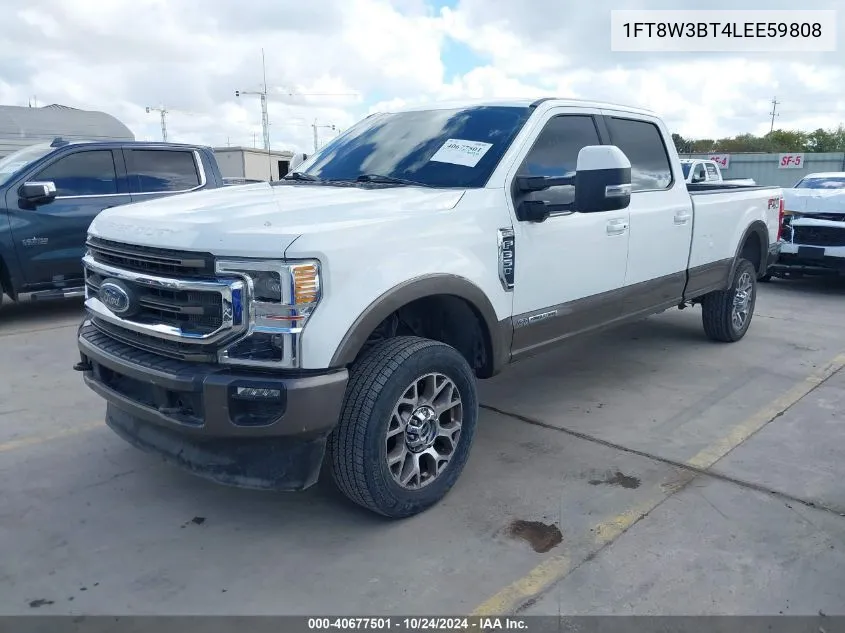 2020 Ford F-350 King Ranch VIN: 1FT8W3BT4LEE59808 Lot: 40677501