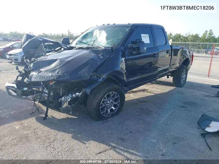 2021 Ford F-350 Lariat VIN: 1FT8W3BT8MEC18206 Lot: 39949796