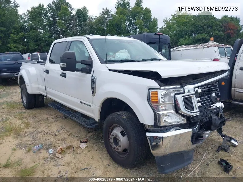 2021 Ford F-350 Xlt VIN: 1FT8W3DT6MED92773 Lot: 40028379