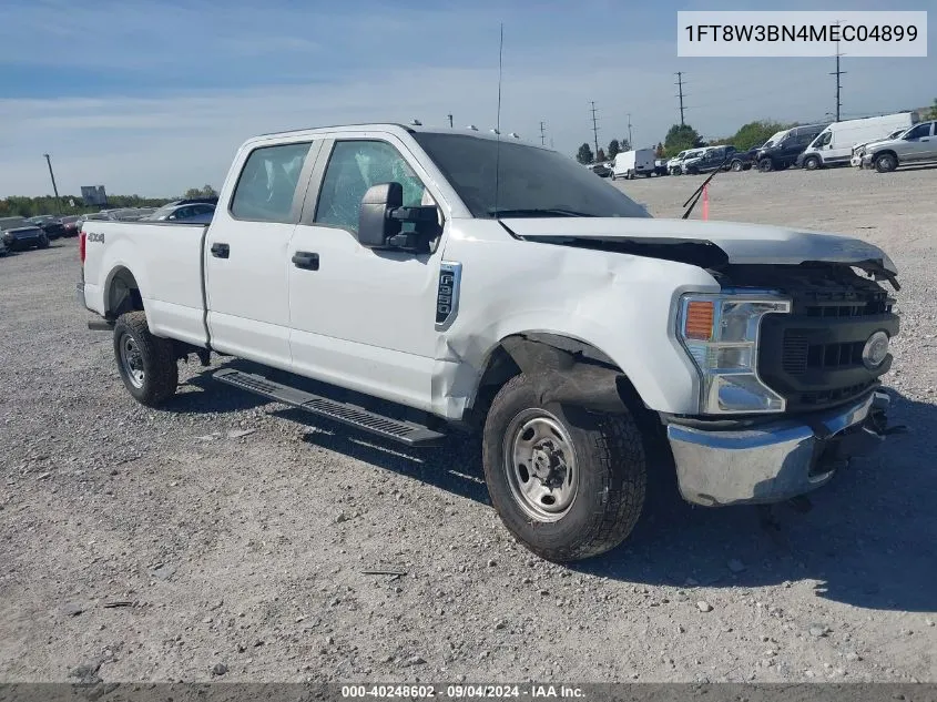 2021 Ford Super Duty F-350 Srw Xl VIN: 1FT8W3BN4MEC04899 Lot: 40248602