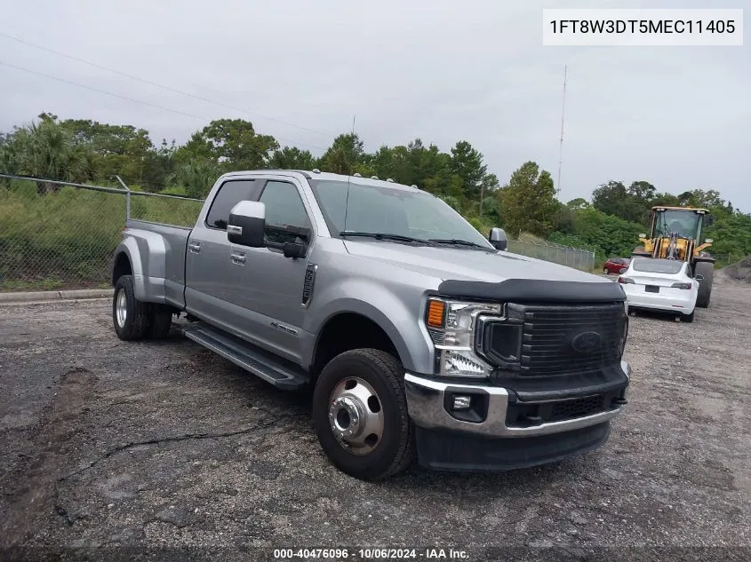 2021 Ford F-350 Lariat VIN: 1FT8W3DT5MEC11405 Lot: 40476096