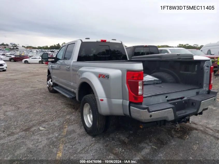 2021 Ford F-350 Lariat VIN: 1FT8W3DT5MEC11405 Lot: 40476096