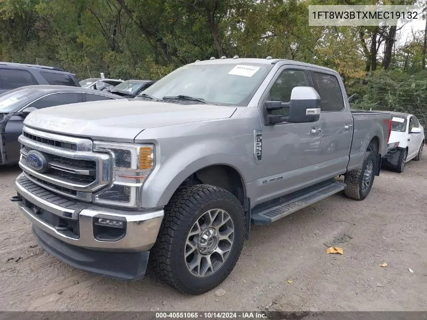 2021 Ford F-350 Lariat VIN: 1FT8W3BTXMEC19132 Lot: 40551065