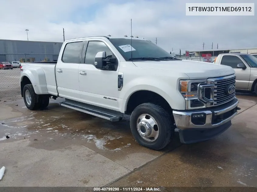 2021 Ford F-350 Lariat VIN: 1FT8W3DT1MED69112 Lot: 40799298