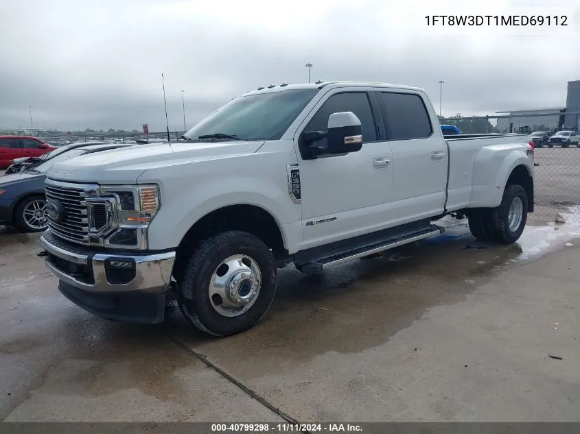 2021 Ford F-350 Lariat VIN: 1FT8W3DT1MED69112 Lot: 40799298