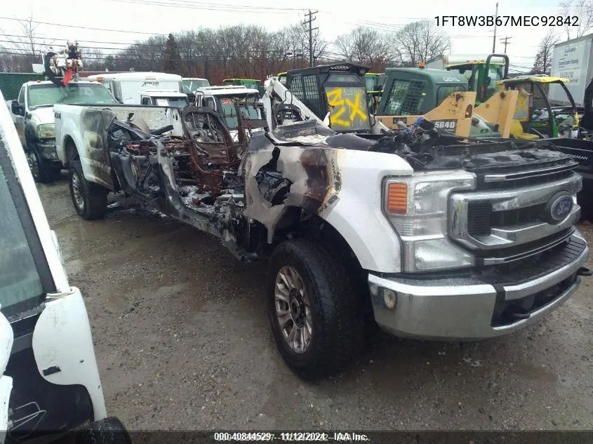 2021 Ford F-350 Xl VIN: 1FT8W3B67MEC92842 Lot: 40844529