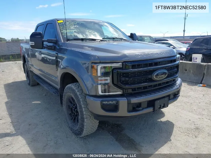 2022 Ford F-350 Lariat VIN: 1FT8W3BT2NEC52580 Lot: 12035825