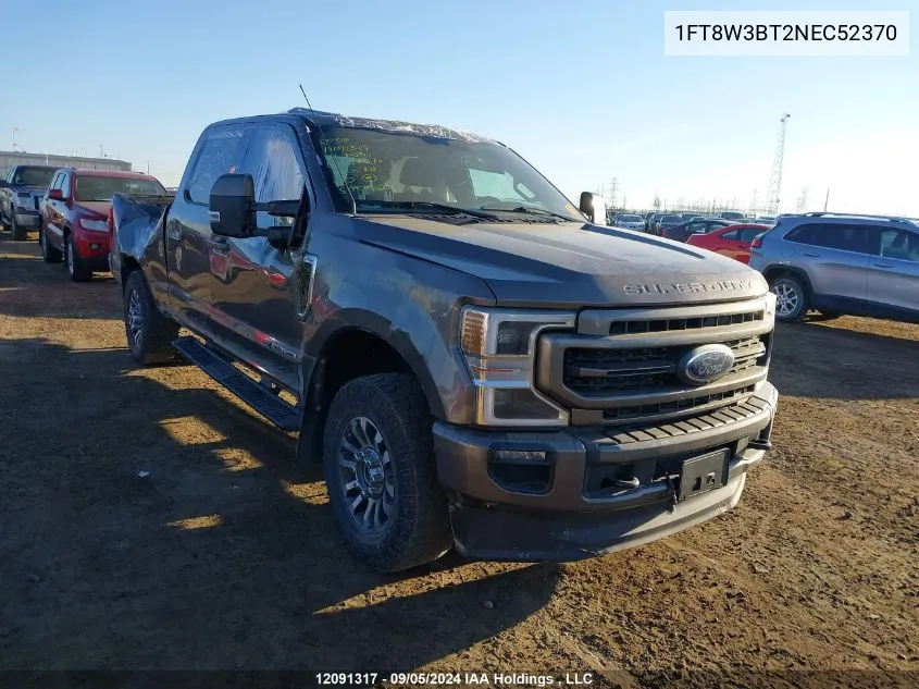 2022 Ford F-350 Lariat VIN: 1FT8W3BT2NEC52370 Lot: 12091317