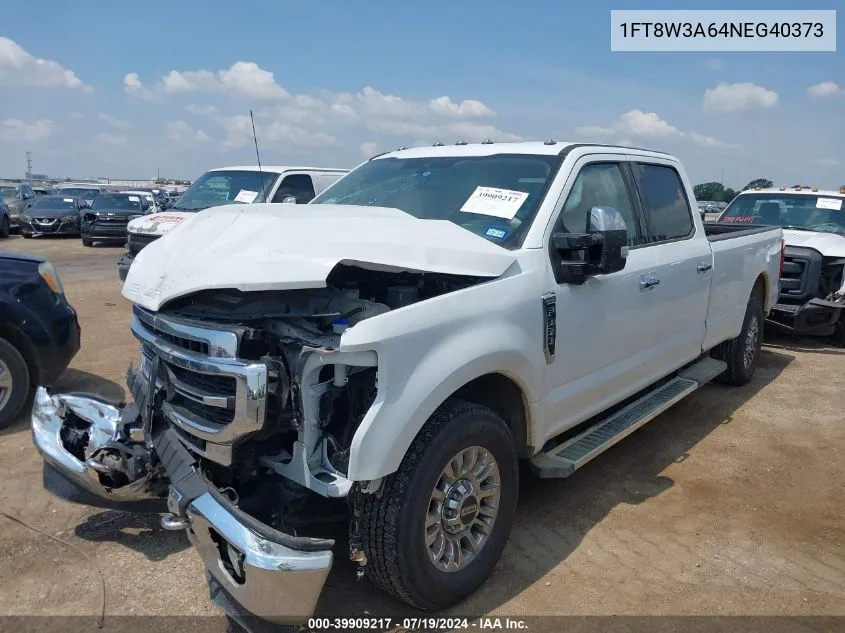 2022 Ford F-350 Lariat VIN: 1FT8W3A64NEG40373 Lot: 39909217