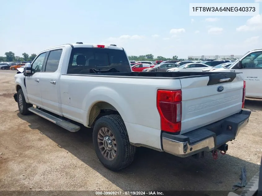 2022 Ford F-350 Lariat VIN: 1FT8W3A64NEG40373 Lot: 39909217