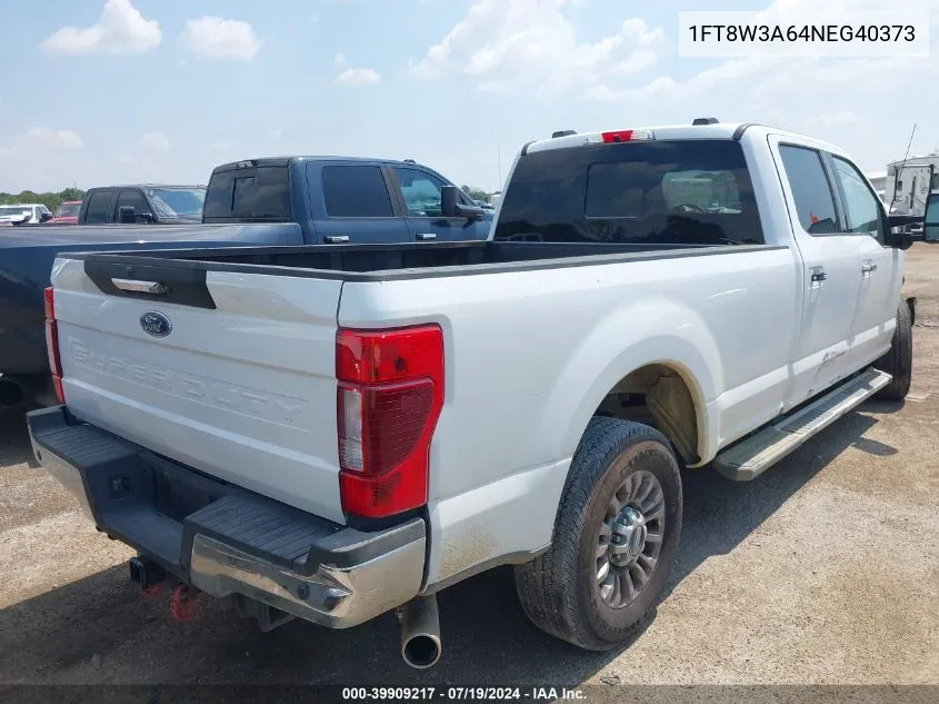 2022 Ford F-350 Lariat VIN: 1FT8W3A64NEG40373 Lot: 39909217