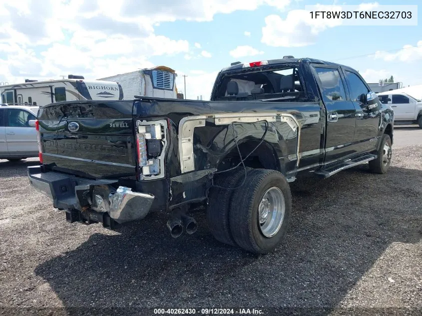 2022 Ford F-350 Lariat VIN: 1FT8W3DT6NEC32703 Lot: 40262430