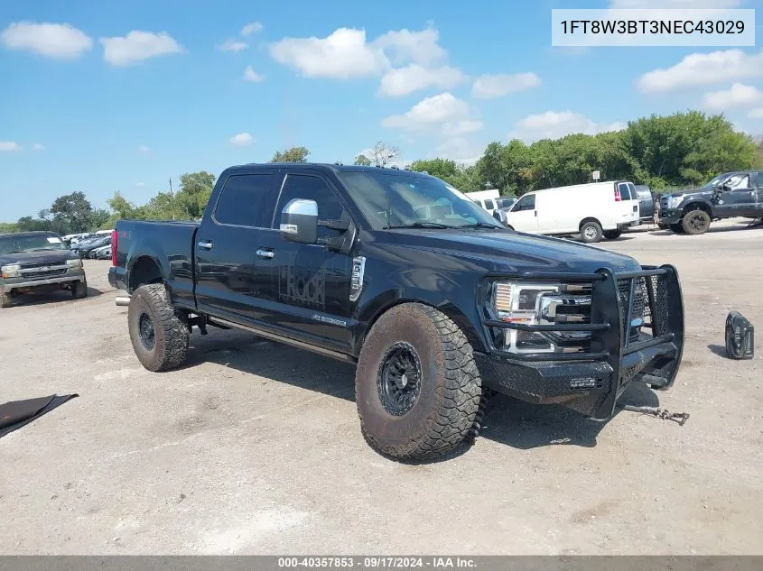 2022 Ford F-350 King Ranch VIN: 1FT8W3BT3NEC43029 Lot: 40357853