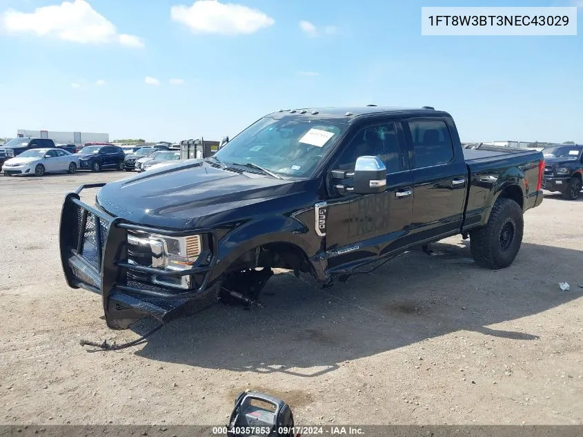 2022 Ford F-350 King Ranch VIN: 1FT8W3BT3NEC43029 Lot: 40357853