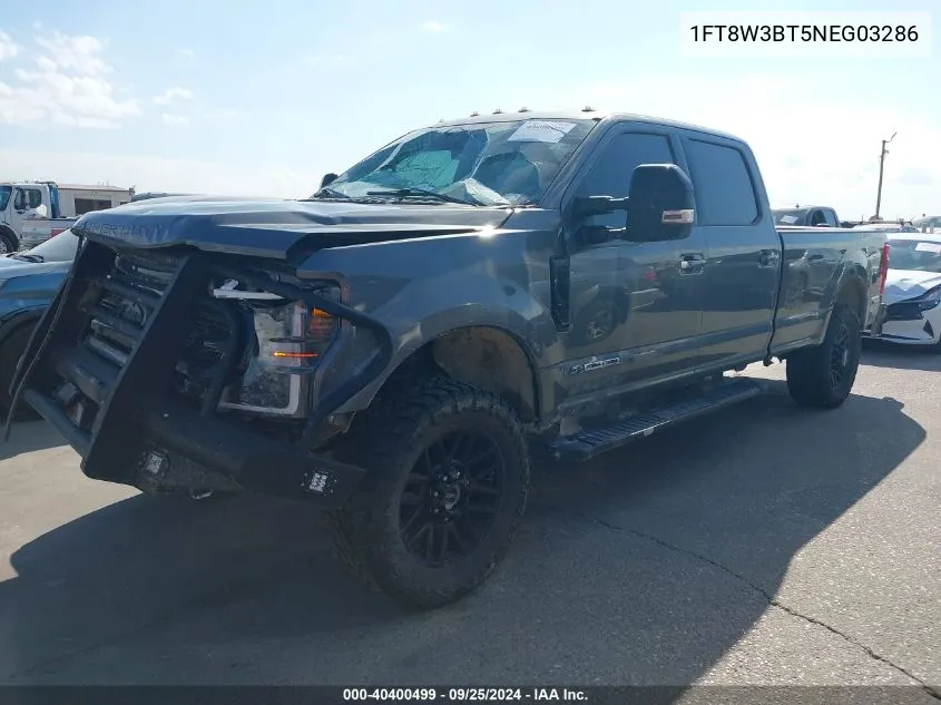 2022 Ford F-350 Lariat VIN: 1FT8W3BT5NEG03286 Lot: 40400499