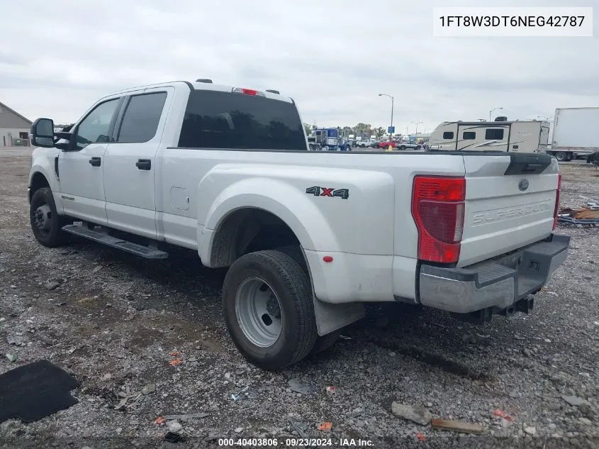 2022 Ford F-350 Xlt VIN: 1FT8W3DT6NEG42787 Lot: 40403806