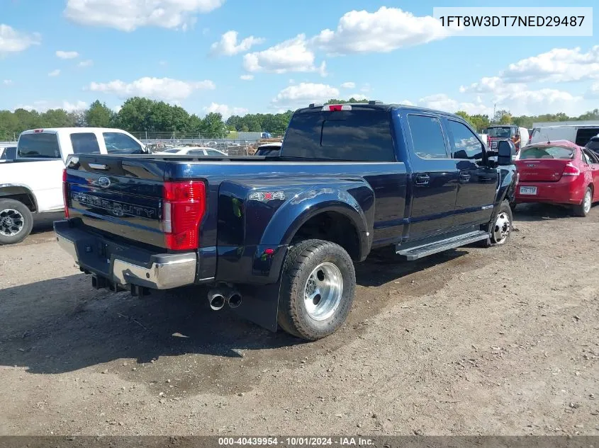 2022 Ford F-350 Lariat VIN: 1FT8W3DT7NED29487 Lot: 40439954