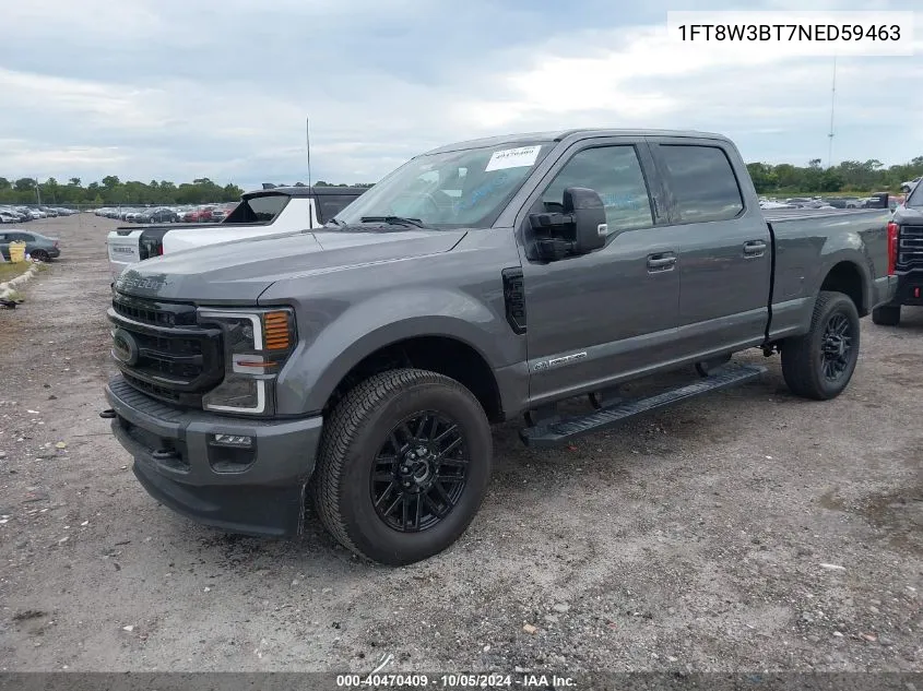 2022 Ford F-350 Lariat VIN: 1FT8W3BT7NED59463 Lot: 40470409