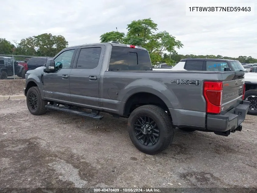 2022 Ford F-350 Lariat VIN: 1FT8W3BT7NED59463 Lot: 40470409