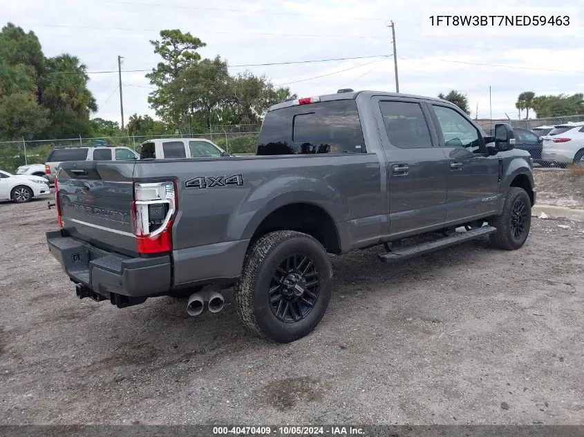 2022 Ford F-350 Lariat VIN: 1FT8W3BT7NED59463 Lot: 40470409