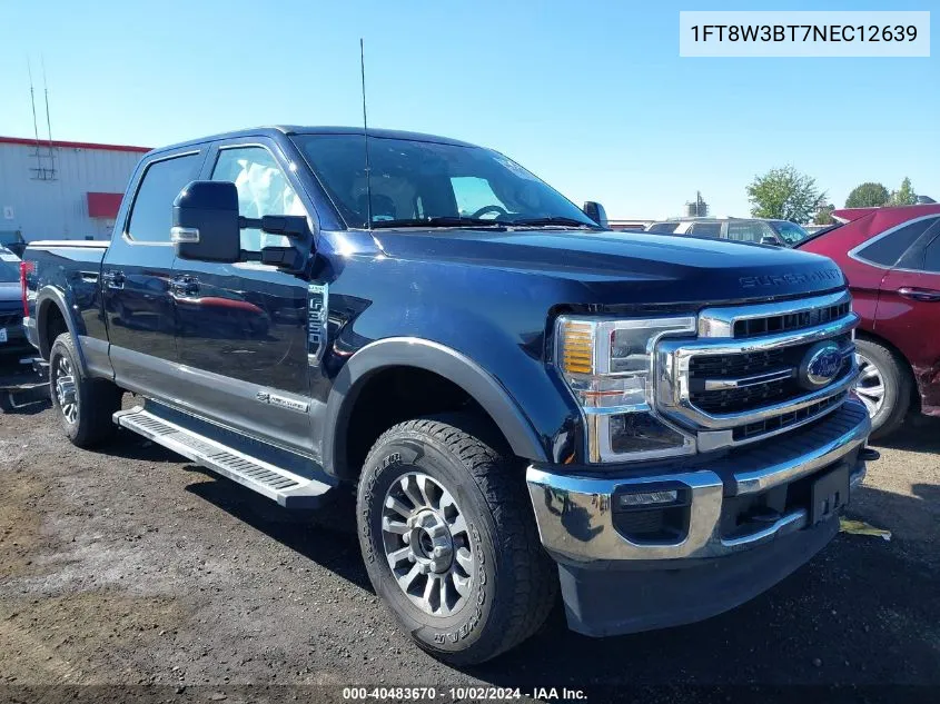 2022 Ford F-350 Lariat VIN: 1FT8W3BT7NEC12639 Lot: 40483670