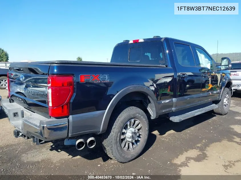 2022 Ford F-350 Lariat VIN: 1FT8W3BT7NEC12639 Lot: 40483670