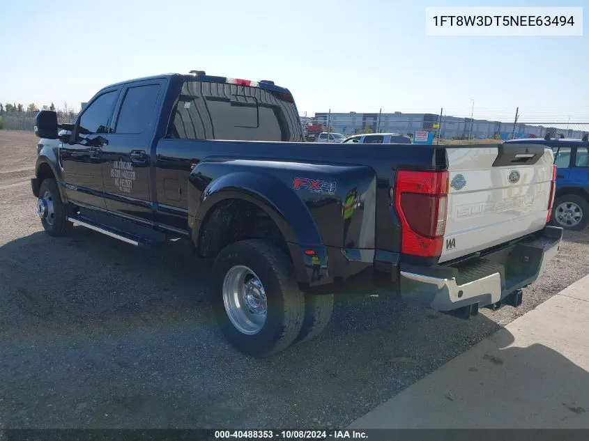 2022 Ford F-350 Lariat VIN: 1FT8W3DT5NEE63494 Lot: 40488353