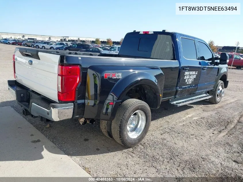 2022 Ford F-350 Lariat VIN: 1FT8W3DT5NEE63494 Lot: 40488353