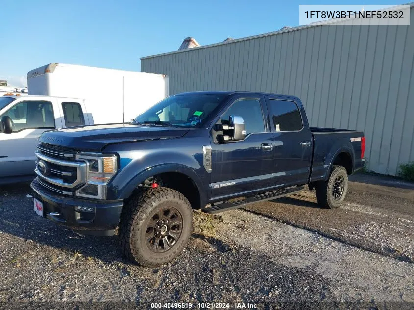 2022 Ford F-350 Platinum VIN: 1FT8W3BT1NEF52532 Lot: 40496519