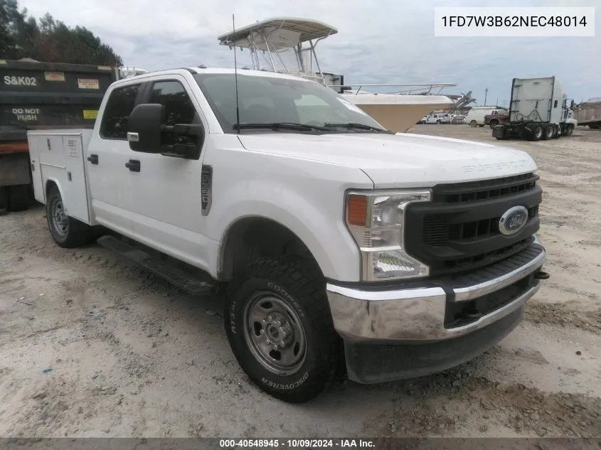 2022 Ford F-350 Super Duty VIN: 1FD7W3B62NEC48014 Lot: 40548945