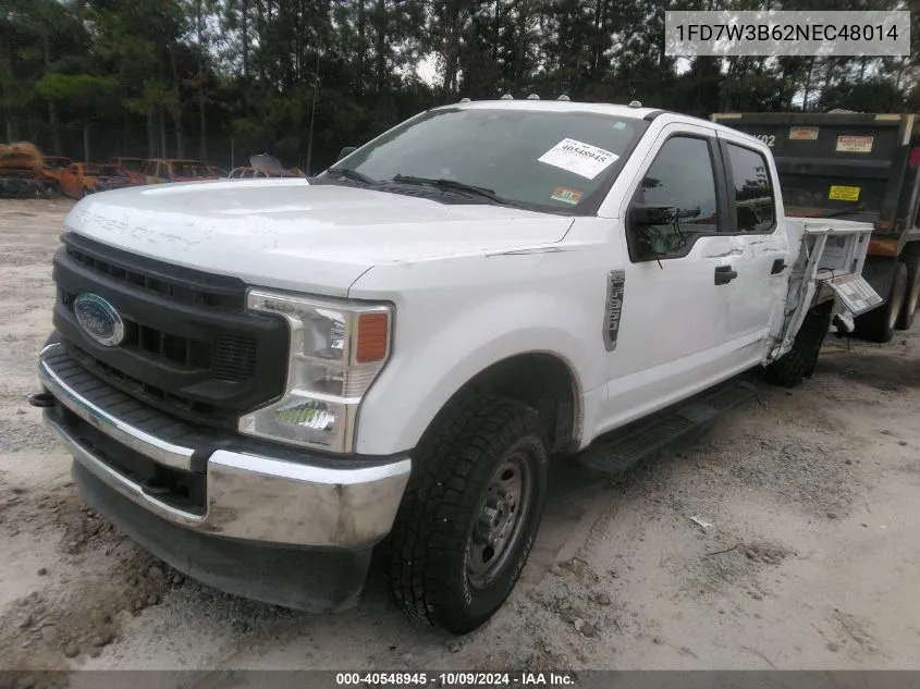 2022 Ford F-350 Super Duty VIN: 1FD7W3B62NEC48014 Lot: 40548945