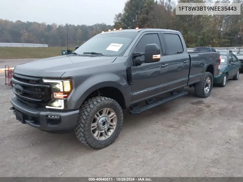 2022 Ford F-350 Lariat VIN: 1FT8W3BT9NEE35443 Lot: 40640011