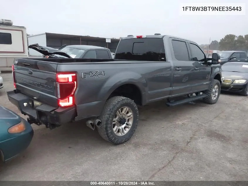 2022 Ford F-350 Lariat VIN: 1FT8W3BT9NEE35443 Lot: 40640011