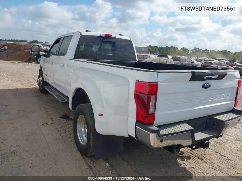 2022 Ford F-350 Lariat VIN: 1FT8W3DT4NED73561 Lot: 40644539