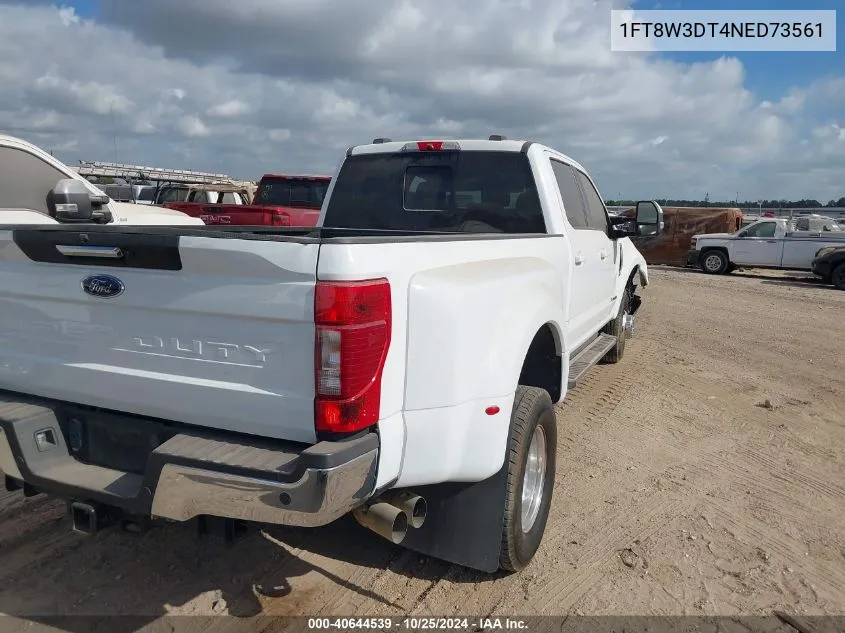 2022 Ford F-350 Lariat VIN: 1FT8W3DT4NED73561 Lot: 40644539