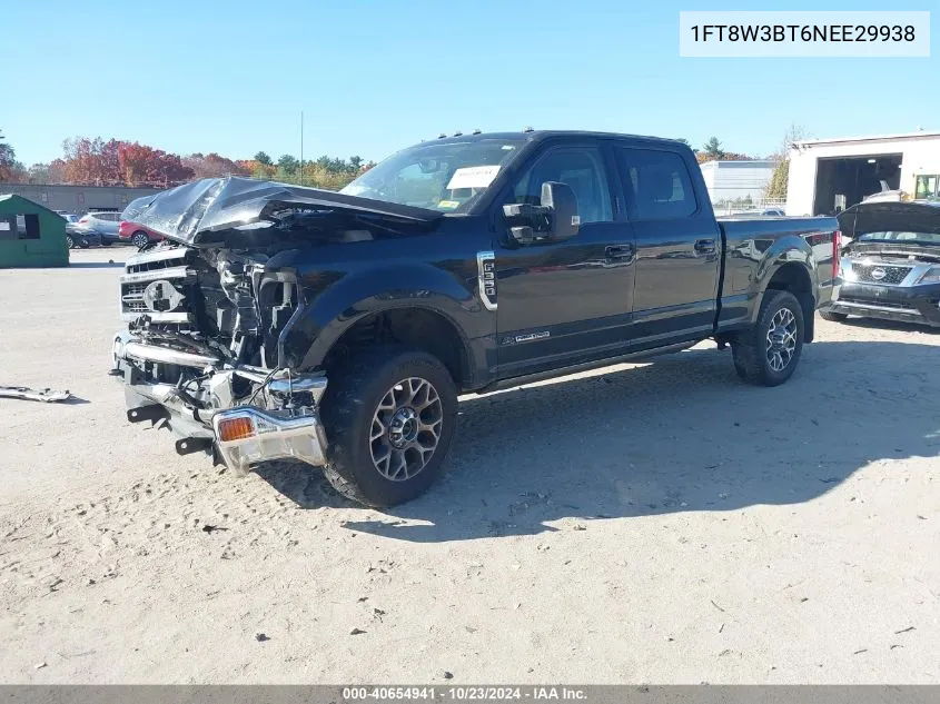 2022 Ford F-350 Lariat VIN: 1FT8W3BT6NEE29938 Lot: 40654941