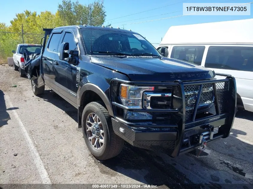 2022 Ford F-350 King Ranch VIN: 1FT8W3BT9NEF47305 Lot: 40657349