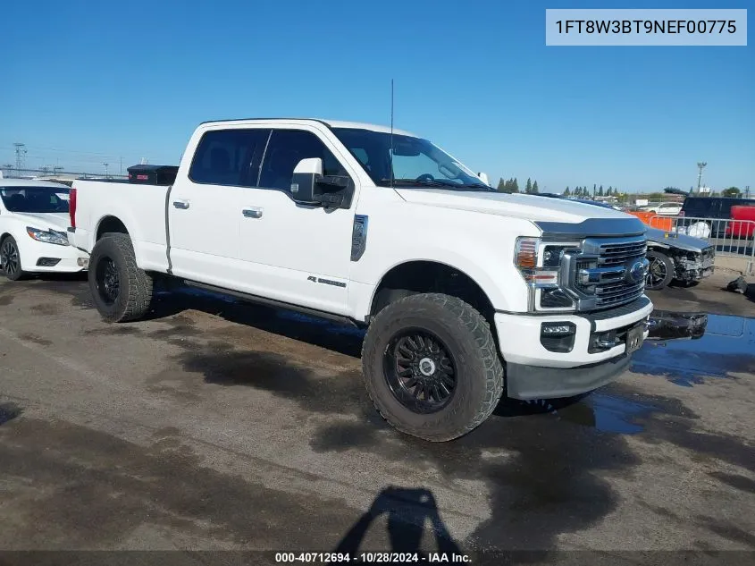 2022 Ford F-350 Limited VIN: 1FT8W3BT9NEF00775 Lot: 40712694