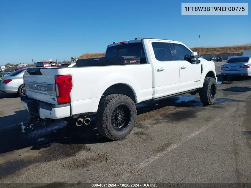 2022 Ford F-350 Limited VIN: 1FT8W3BT9NEF00775 Lot: 40712694