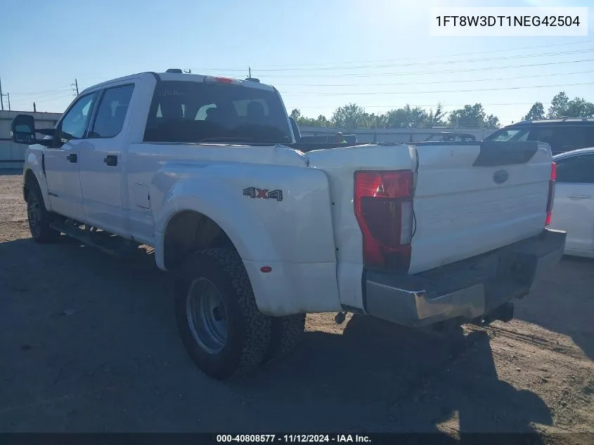 2022 Ford F-350 Xlt VIN: 1FT8W3DT1NEG42504 Lot: 40808577